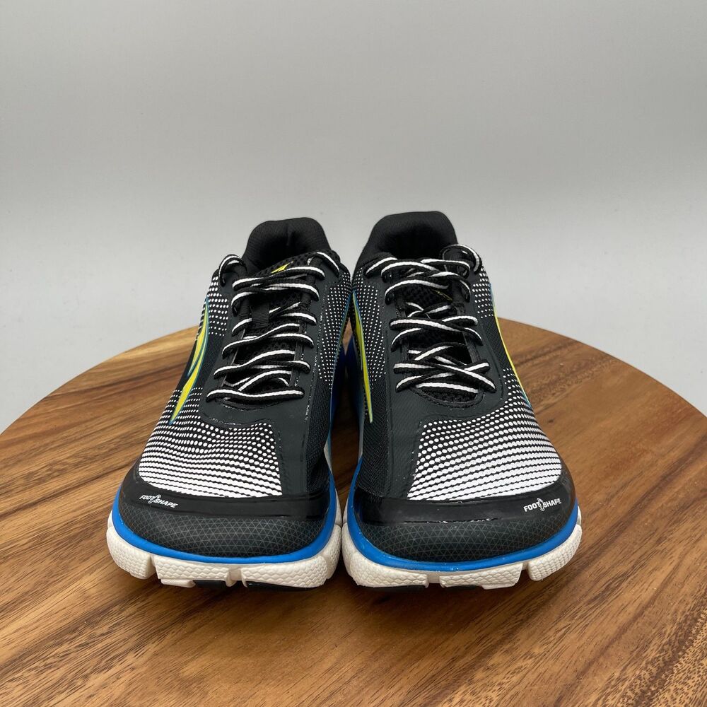 Altra Torin 2.5 Shoes Mens Size 8.5 Black White Blue Running Comfort Walking Gym - Picture 2 of 9